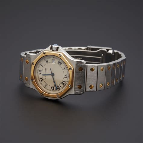 cartier santos quartz watch